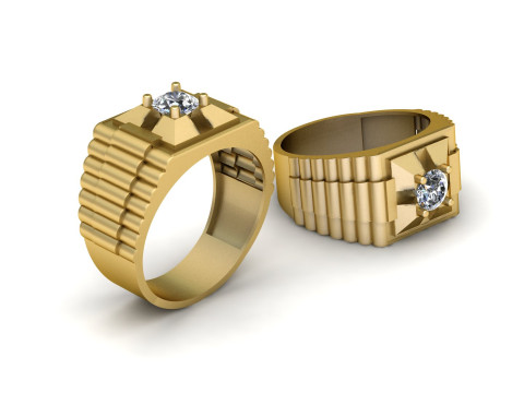 Rado DIOMOND RING FOR MEN 3D PRINTABLE MODEL Modelo de Impressão 3D