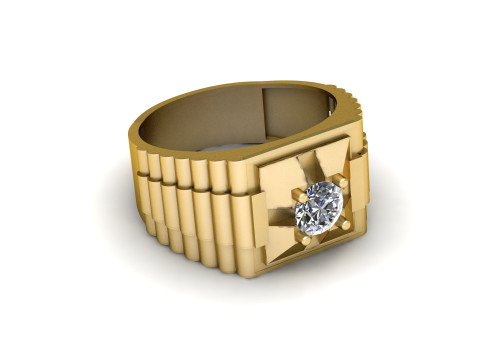 Rado DIOMOND RING FOR MEN 3D PRINTABLE MODEL Modelo de Impressão 3D