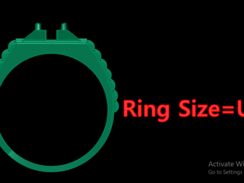 Rado DIOMOND RING FOR MEN 3D PRINTABLE MODEL Modelo de Impressão 3D