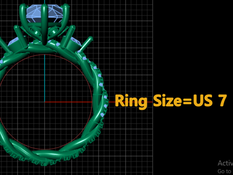 ENGAGEMENT SOLITAIRE RING 3D PRINTABLE MODEL Model Cetak 3D