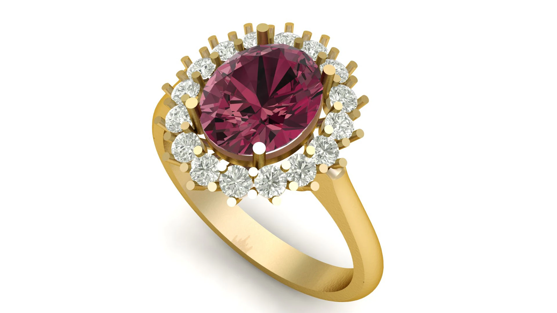 ENGAGEMENT SOLITAIRE DIMOND RING 3D PRINTABLE MODEL 3D Print Model .c4d .max .obj .3ds .fbx .stl .blend