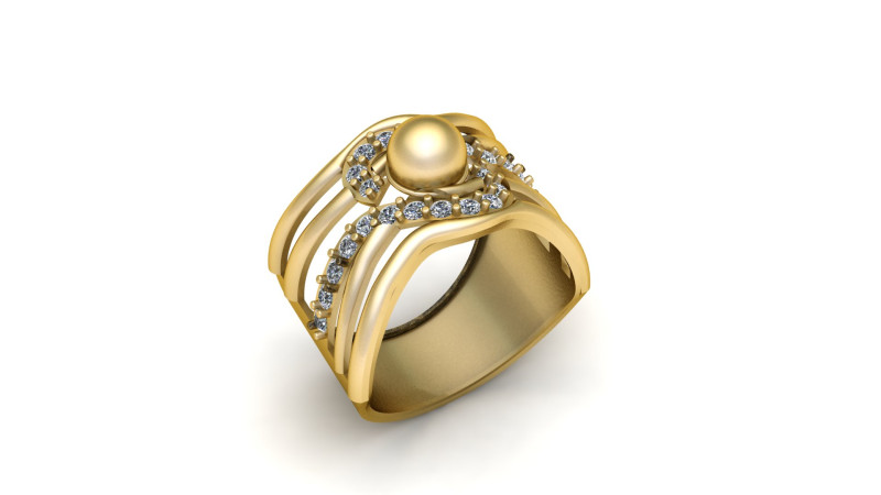 ENGAGEMENT RING FOR WOMEN 3D PRINTABLE MODEL 3D Print Model .c4d .max .obj .3ds .fbx .stl .blend 