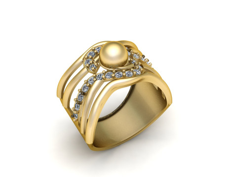 ENGAGEMENT RING FOR WOMEN 3D PRINTABLE MODEL Modèles 3D en vedette