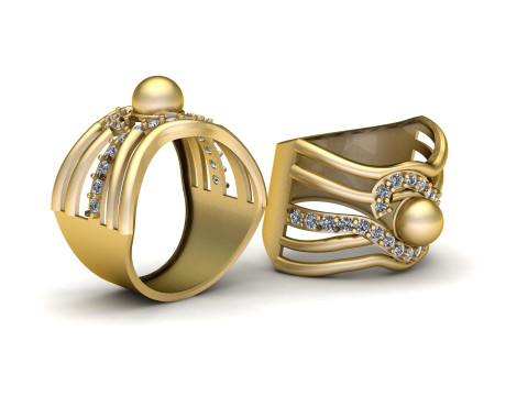 ENGAGEMENT RING FOR WOMEN 3D PRINTABLE MODEL 3D Print Model