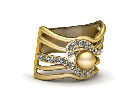ENGAGEMENT RING FOR WOMEN 3D PRINTABLE MODEL 3D Print Model