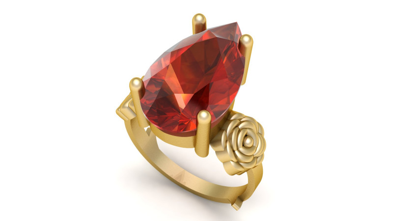 SOLITAIRE PROPOSAL RING FOR WOMEN 3D PRINTABLE MODEL 3D 打印模型 .c4d .max .obj .3ds .fbx .stl .blend 