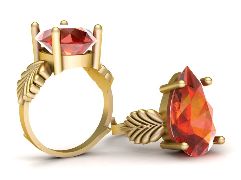 SOLITAIRE PROPOSAL RING FOR WOMEN 3D PRINTABLE MODEL 3D 打印模型