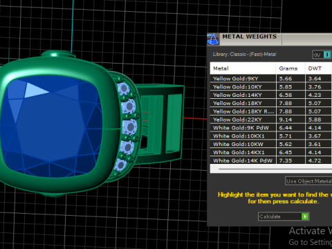 MEN FASHION DIMOND RING 3D PRINTABLE MODEL 3Dプリントモデル