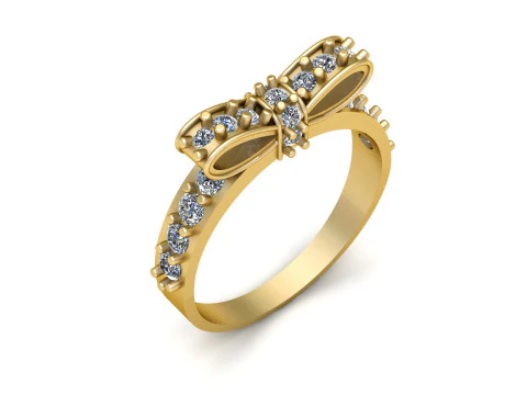 여성용 웨딩 다이아몬드 반지 3D 프린트 가능 모델 3D 프린트 모델