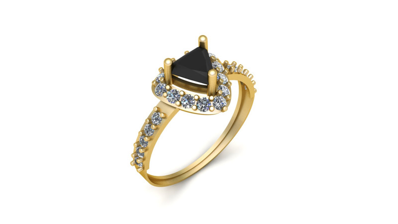 SOLITAIRE WEDDING RING FOR WOMEN 3D PRINTABLE MODEL 3D प्रिंट मॉडल .c4d .max .obj .3ds .fbx .stl .blend 