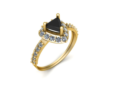 SOLITAIRE WEDDING RING FOR WOMEN 3D PRINTABLE MODEL 3D Принт Модель