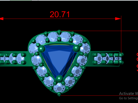 SOLITAIRE WEDDING RING FOR WOMEN 3D PRINTABLE MODEL 3D प्रिंट मॉडल