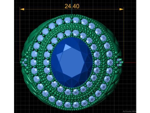 FILLIGRE INDIAN RING FOR WOMEN 3D PRINTABLE MODEL 3D Print Model