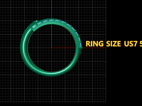 STYLISH SOLITAIRE DIAMOND RING 3D PRINTABLE MODEL 3Dプリントモデル