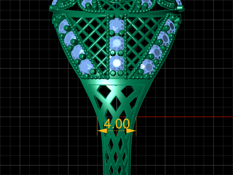 FILIGREE ENGAGEMENT DIMOND RING 3D PRINTABLE MODEL 3D Принт Модель
