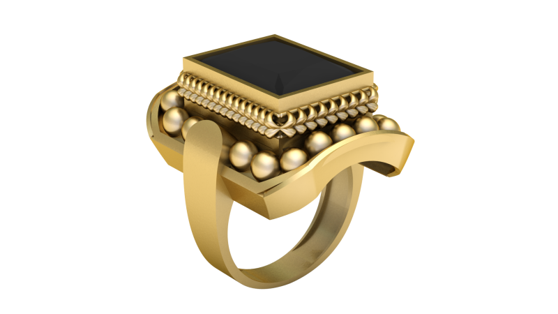 TURKISH MEN FASHION RING 3D PRINTABLE MODEL 3D Print Model .c4d .max .obj .3ds .fbx .stl .blend 