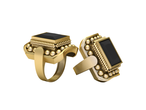 TURKISH MEN FASHION RING 3D PRINTABLE MODEL 3D Print Model