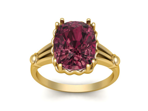 SOLITAIRE ENGAGEMENT RING 3D PRINTABLE MODEL 3D Print Model