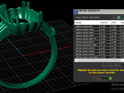 SOLITAIRE ENGAGEMENT RING 3D PRINTABLE MODEL 3Dプリントモデル