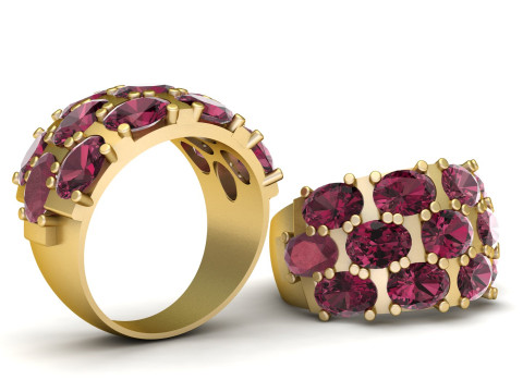 TURKISH RING FOR MEN 3D PRINTABLE MODEL Modèles 3D en vedette