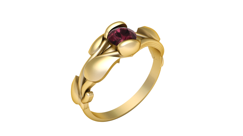 SOLITAIRE ENGAGEMENT RING 3D PRINTABLE MODEL Modèles 3D en vedette .c4d .max .obj .3ds .fbx .stl .blend 