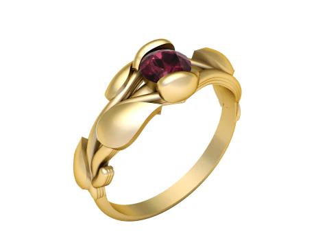 SOLITAIRE ENGAGEMENT RING 3D PRINTABLE MODEL 3D Print Model