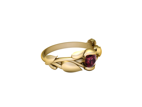 SOLITAIRE ENGAGEMENT RING 3D PRINTABLE MODEL Modèles 3D en vedette