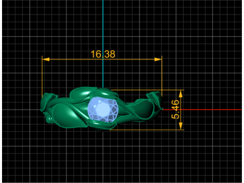 SOLITAIRE ENGAGEMENT RING 3D PRINTABLE MODEL Modèles 3D en vedette