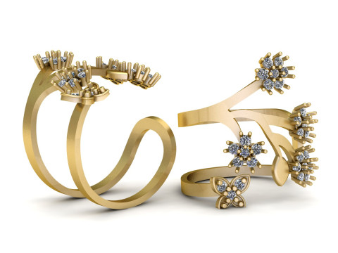 LUXURY DIMOND RING 3D PRINTABLE MODEL 3D 프린트 모델