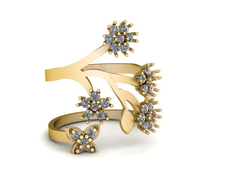 LUXURY DIMOND RING 3D PRINTABLE MODEL 3D 프린트 모델
