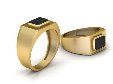 MEN FASHION RING 3D PRINTABLE MODEL Modello di stampa 3D