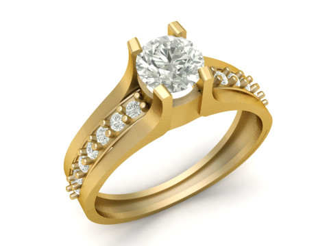 ENGAGEMENT RING FOR WOMEN 3D PRINTABLE MODEL 3D प्रिंट मॉडल