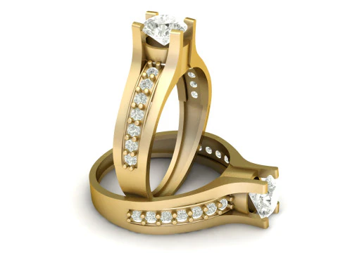 ENGAGEMENT RING FOR WOMEN 3D PRINTABLE MODEL 3D Print Model