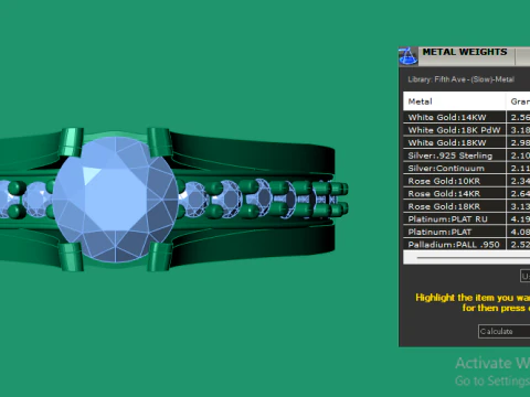 ENGAGEMENT RING FOR WOMEN 3D PRINTABLE MODEL 3D Print Model