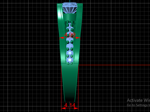 ЖЕНСКОЕ ОБРУЧАЛЬНОЕ КОЛЬЦО 3D МОДЕЛЬ ДЛЯ ПЕЧАТИ 3D Принт Модель
