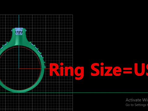 ENGAGEMENT RING FOR WOMEN 3D PRINTABLE MODEL 3D Print Model