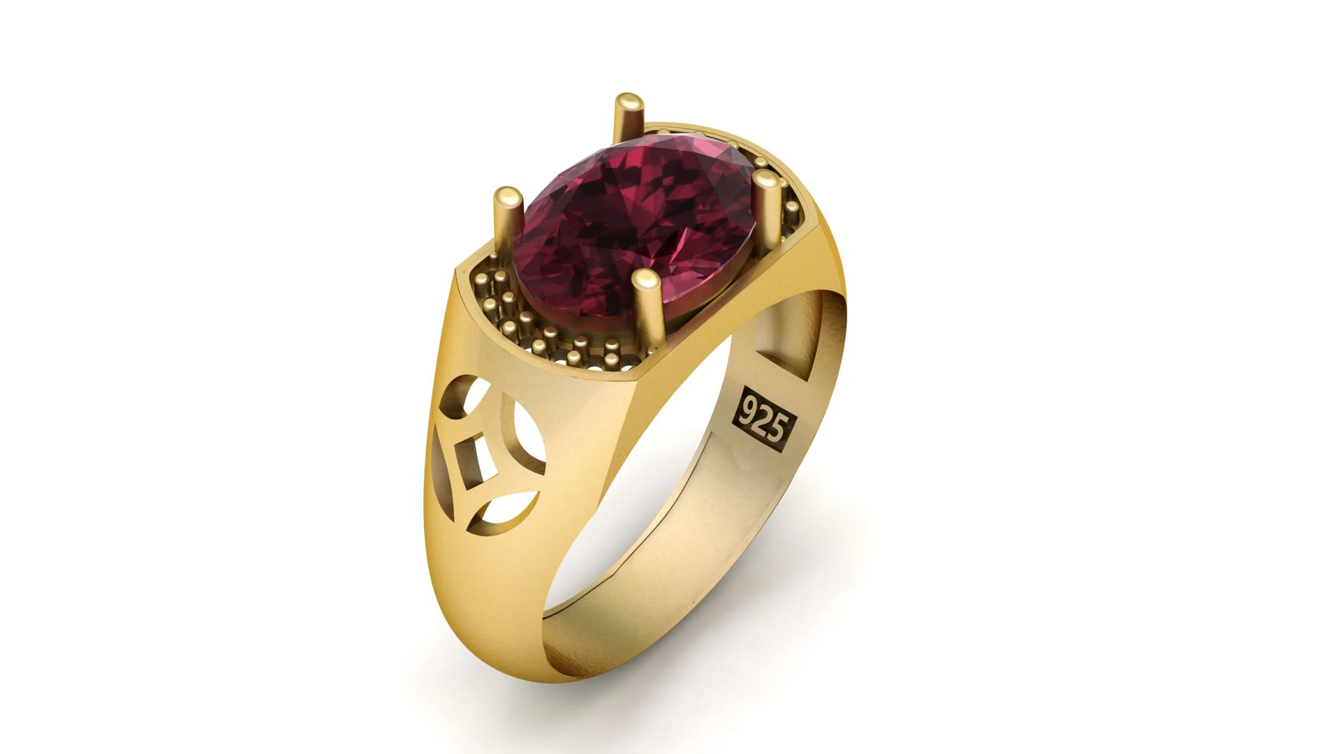 MEN FASHION RING 3D PRINTABLE MODEL 3D Print Model .c4d .max .obj .3ds .fbx .stl .blend 