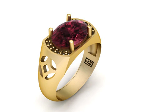 MEN FASHION RING 3D PRINTABLE MODEL 3D Print Model