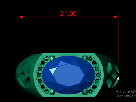 MEN FASHION RING 3D PRINTABLE MODEL Modèles 3D en vedette