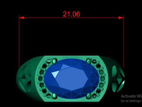 MEN FASHION RING 3D PRINTABLE MODEL 3D Print Model