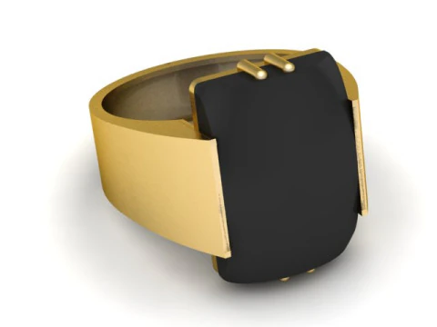 MENS FASHION RING 3D PRINTABLE MODEL 3D Print Model