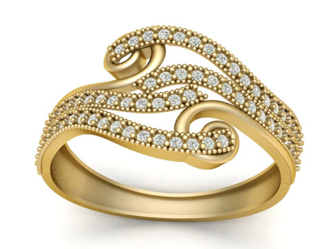 高級婚約指輪 3D 印刷可能モデル 3Dプリントモデル