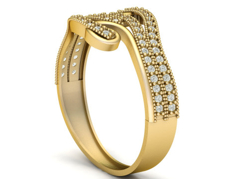 LUXURY ENGAGMENT RING 3D PRINTABLE MODEL Modello di stampa 3D