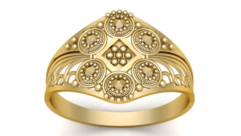 FILIGREE ENGAGEMENT RING 3D PRINTABLE MODEL 3D प्रिंट मॉडल .c4d .max .obj .3ds .fbx .stl .blend 
