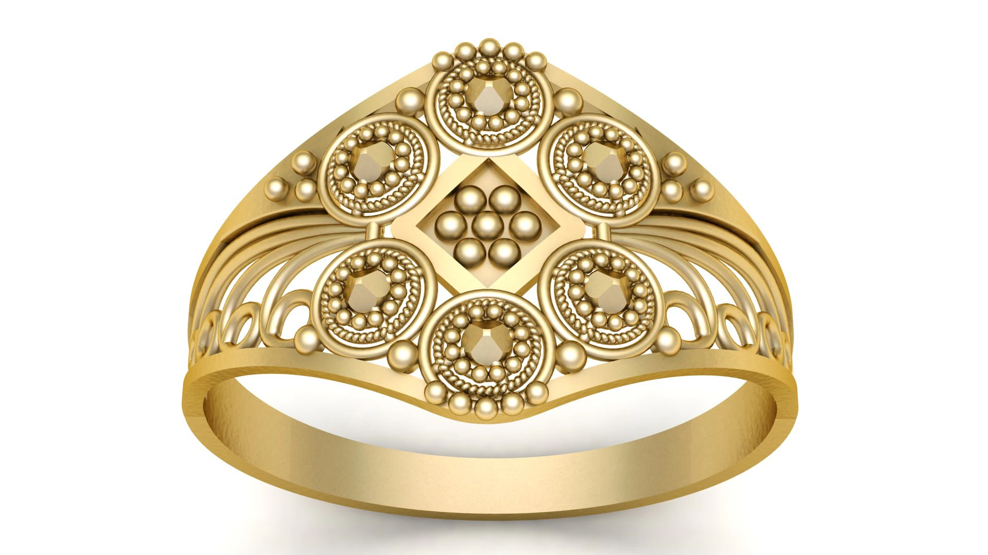 FILIGREE ENGAGEMENT RING 3D PRINTABLE MODEL 3D Print Model .c4d .max .obj .3ds .fbx .stl .blend
