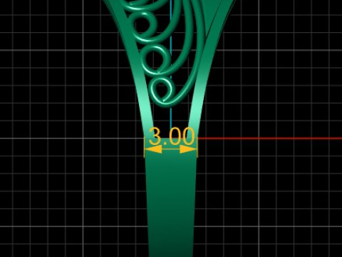 FILIGREE ENGAGEMENT RING 3D PRINTABLE MODEL 3D प्रिंट मॉडल
