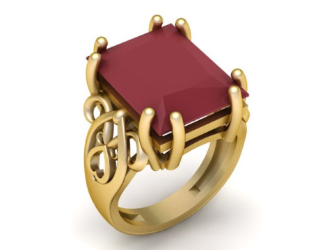 MEN ITALIAN RING 3D PRINTABLE MODEL 3D प्रिंट मॉडल