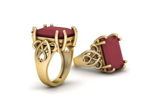 MEN ITALIAN RING 3D PRINTABLE MODEL 3D Print Model