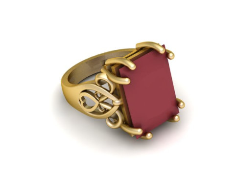 MEN ITALIAN RING 3D PRINTABLE MODEL 3D Print Model