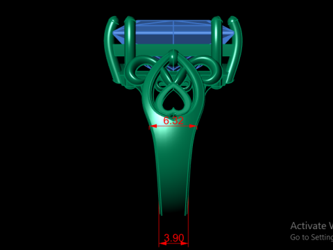 MEN ITALIAN RING 3D PRINTABLE MODEL 3D Print Model